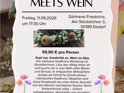 Kopfkranz meets Wein